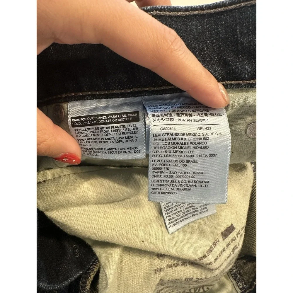 Levi's 511 Slim Fit Jeans Men's 32x30 Dark Wash Denim Pants Blue
